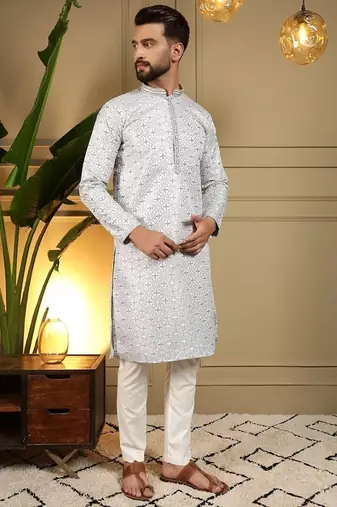 Designer heavy jecquard kurta payjama wedding & festive wear