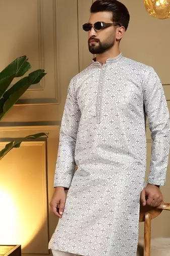Designer heavy jecquard kurta payjama wedding & festive wear