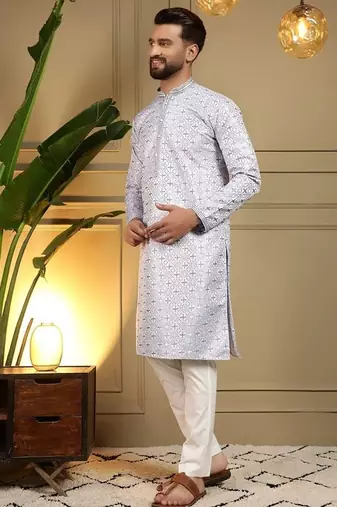 Designer heavy jecquard kurta payjama wedding & festive wear