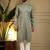 Designer khadi cotton embroidered mirror work wedding kurta payjama
