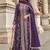 Purple zari jacqurad palazzo suit