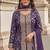 Purple zari jacqurad palazzo suit