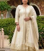 Ceam gota cotton silk anarkali suit