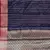 Banarasi semi silk saree in navy blue colour with zig-zag  work