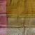 Banarasi semi silk saree in mustard colour with zig-zag  work