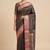 Banarasi semi silk saree in black colour with zig-zag  work