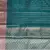 Banarasi semi silk saree in turquoise colour with zig-zag  work