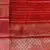 Banarasi semi silk saree in red colour with zig-zag  work