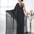 Elegant black cotton handspun saree with sequin embellishments and pom pom