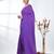 Elegant purple cotton handspun saree with sequin embellishments and pom pom