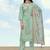 Pastel green roman embroidered work kurta set