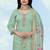 Pastel green roman embroidered work kurta set