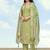 Parrot green roman simar embroidered work kurta set
