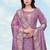 Lavender simar dyble print sttiched kurta set
