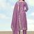Lavender simar dyble print sttiched kurta set