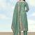 Sea green simar dyble print sttiched kurta set