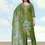 Mehendi green simar kurta set with floral print