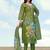 Mehendi green simar kurta set with floral print