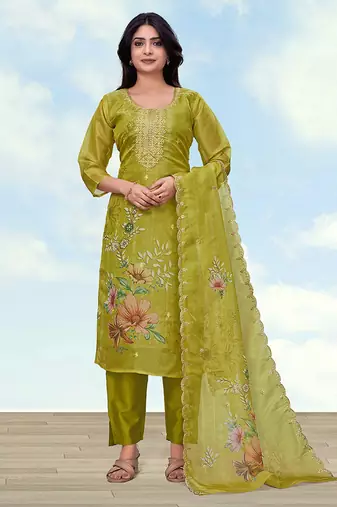 Pear simar kurta set with floral print