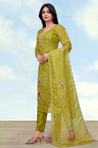 Pear simar kurta set with floral print