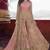 Soft premium net wedding wear gown in pink with embroidery & stone work