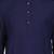 Navy blue rayon straight long kurta with white pants