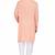 Peach color rayon long kurta with white pants