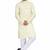 Lemon yellow rayon long kurta with white pants