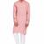 Elegent dusty pink rayon long kurta with white pants
