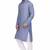 Elegent grey rayon long kurta with white pants
