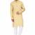 Elegent yellow rayon long kurta with white pants