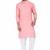 Elegent pink rayon long kurta with white pants