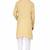 Elegent yellow rayon long kurta with white pants