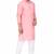 Elegent pink rayon long kurta with white pants
