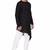 Designer black rayon kurta set with white pants