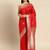 Red Jacquard Silk Zari Woven Border & Buta Work Saree With Unstitched Blouse Piece