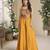 Yellow Art Silk Embroidery Sequence Work Kurta Palazzo Dupatta For Women