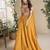 Yellow Art Silk Embroidery Sequence Work Kurta Palazzo Dupatta For Women