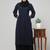 Women abaya Dress Double color Sided pocket