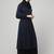 Women abaya Dress Double color Sided pocket