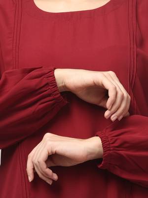Women abaya Burqa Dress Double color Sided pocket 5
