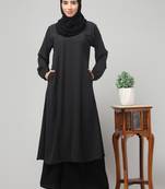 Women & girls abaya Burqa Dress Double color Sided pocket
