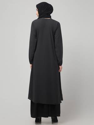 Women & girls abaya Burqa Dress Double color Sided pocket 2