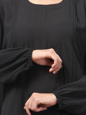Women & girls abaya Burqa Dress Double color Sided pocket 5