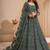 Soft premium Net Lehenga Green Color With Embroidery Work, Stone work