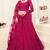 Soft premium Net Lehenga Pink Color With Embroidery Work, Stone work