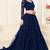 Soft premium Net Lehenga Blue Color With Embroidery Work, Stone work