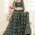 Soft premium Net Lehenga Green Color With Embroidery Work, Stone work