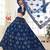 Soft premium Net Lehenga Blue Color With Embroidery Work, Stone work