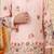 Boys peach rayon sequined elephant floral border kurta pyjama set